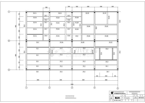 某四层钢结构办公楼设计CAD全套结构施工图-图二
