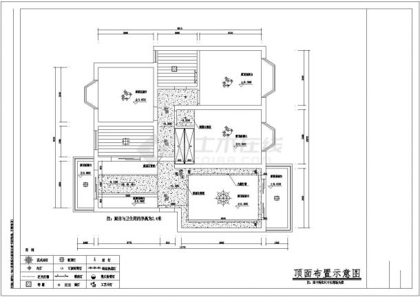 苏州样板房全套室内装修设计方案cad图(含套内建筑装修材料表)-图二