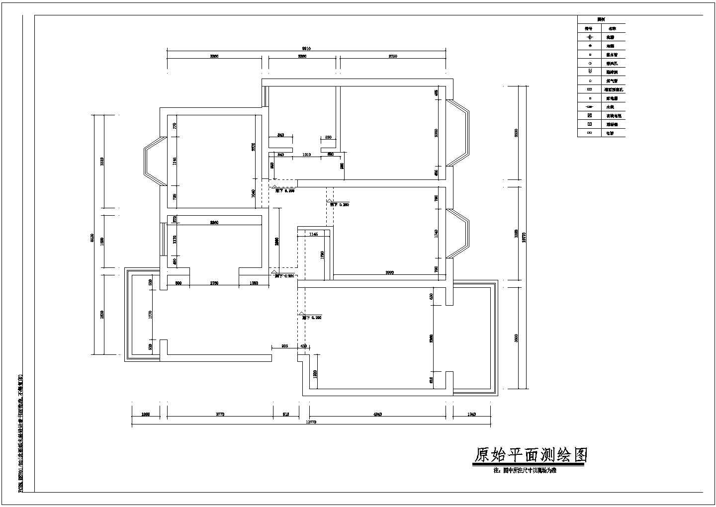 苏州样板房全套室内装修设计方案cad图(含套内建筑装修材料表)