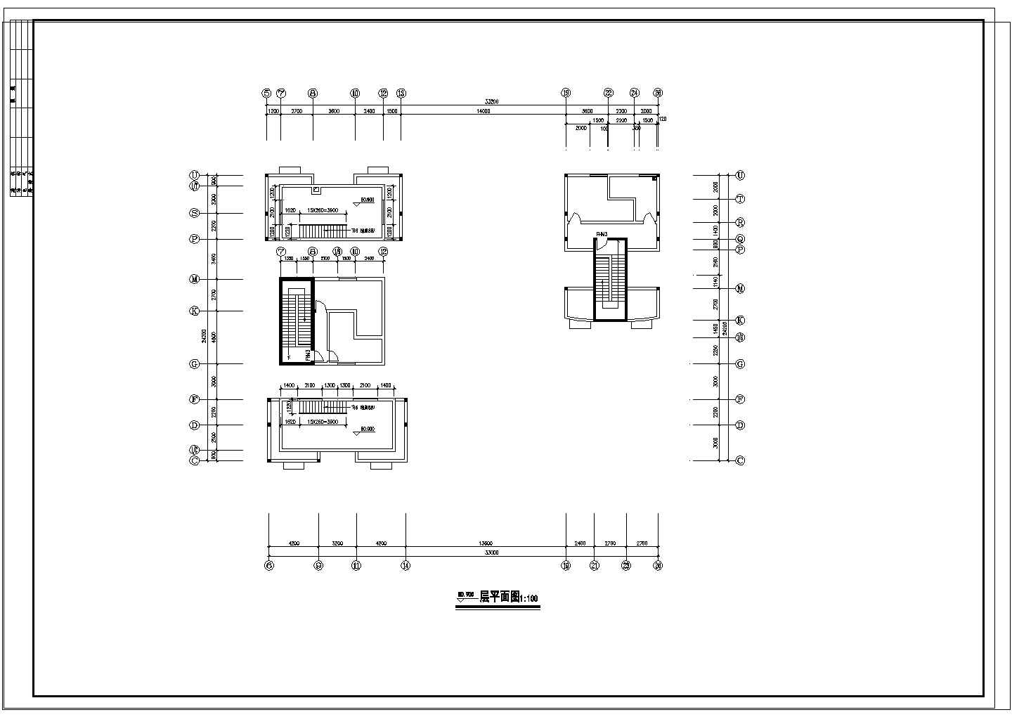 经典24层住宅楼建筑CAD设计施工图纸