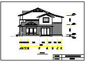 某生态型居住区二层双拼别墅建筑方案施工图_图1