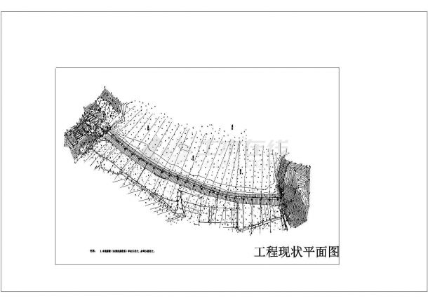 [浙江]小（二）型水库除险加固工程施工图(拦水坝 溢洪道)非常标准cad图纸设计-图一