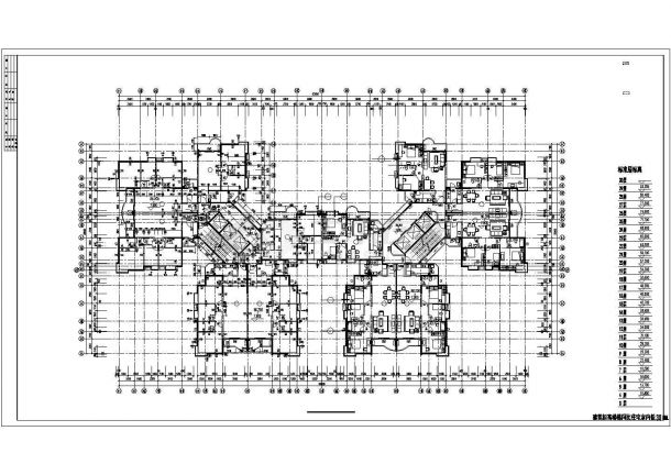 某地区高层住宅建筑CAD施工图-图二