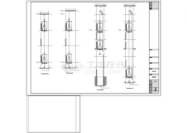 [西安]现代高层住宅带底商建筑cad施工图纸-图一