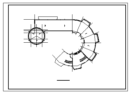 2000平方米某市三层幼儿园教学楼建筑施工cad图，共九张_图1