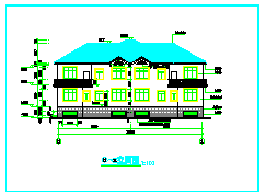 [常德]某二层别墅建筑施工图纸（含效果图）-图二