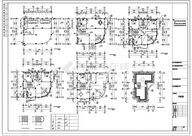 [新农村]某四层自宅别墅建筑设计CAD施工图-图二