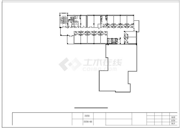 某老年公寓社区住宅楼建筑cad施工图-图一