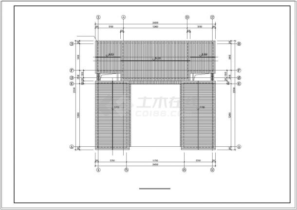 [云南]某民族二层住宅建筑设计CAD施工图-图一
