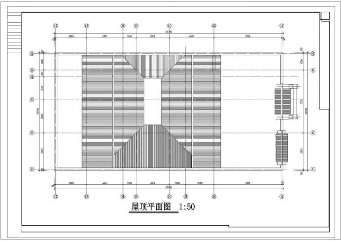 (13)二层四合院建筑设计图 带1张JPG外观效果（龙湖别院落3号院）cad图纸_图1