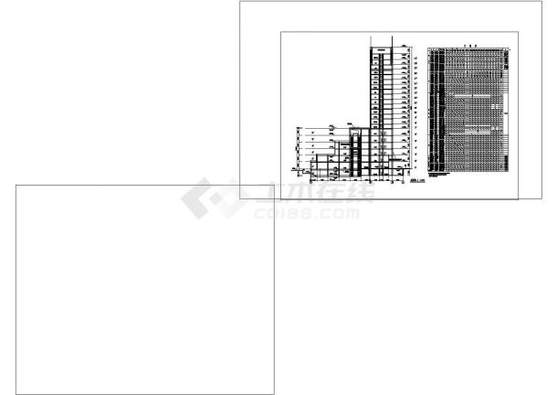 办公楼设计_功能复杂的综合商业办公楼施工图非常标准CAD图纸设计-图一
