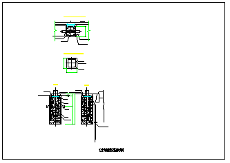 不同杆高的常用路灯基础cad设计示意图纸