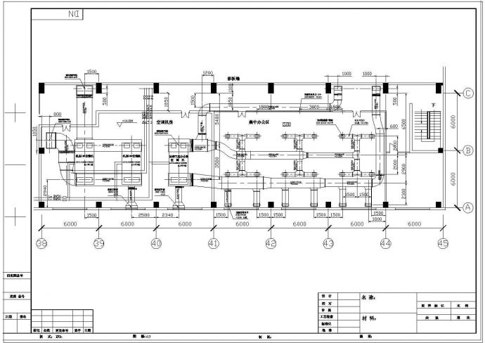 某DCS控制器机房空调系统cad图纸_图1