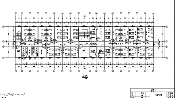 4层2916平方米某县医院住院楼建筑设计施工cad图纸-图一