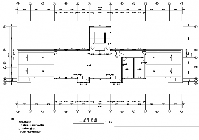 3层1184平米骨髓医院门诊楼设计建筑结构施工cad图纸_图1