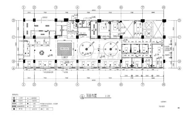 百世得咖啡厅装修设计方案CAD图-图二