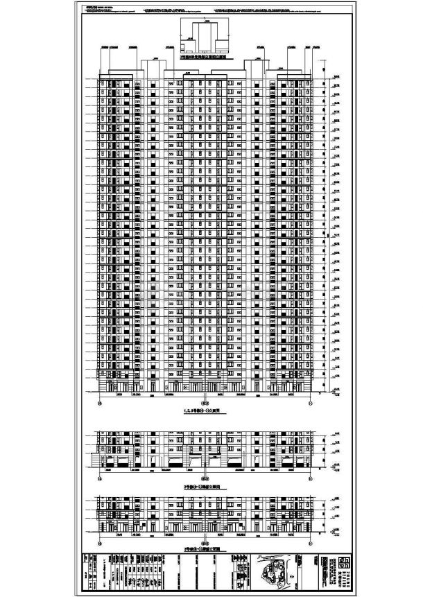 [长沙]知名地产塔式住宅楼建筑设计平立剖面图（含节能计算书）-图一