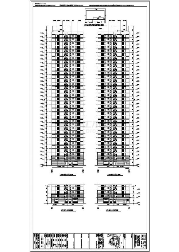 [长沙]知名地产塔式住宅楼建筑设计平立剖面图（含节能计算书）-图二