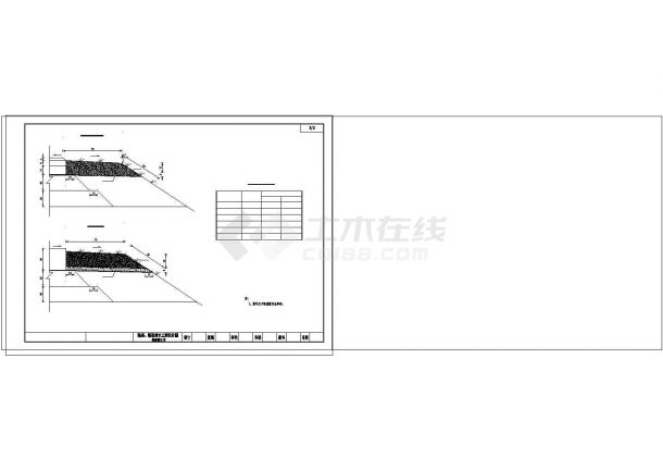  Detailed construction drawing of subgrade and pavement drainage cad of an expressway - Figure 1