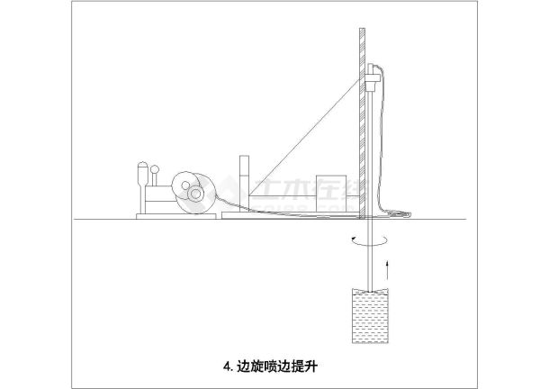 某高压喷射灌浆施工cad图纸-图一