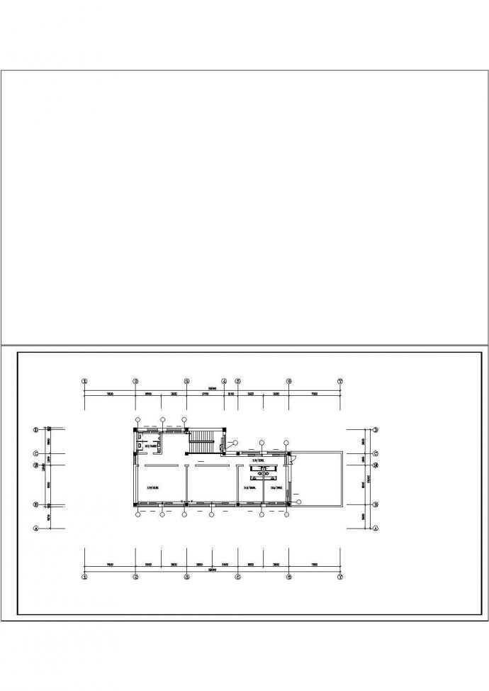 厂办公大楼及食堂水暖设计cad施工图纸_图1