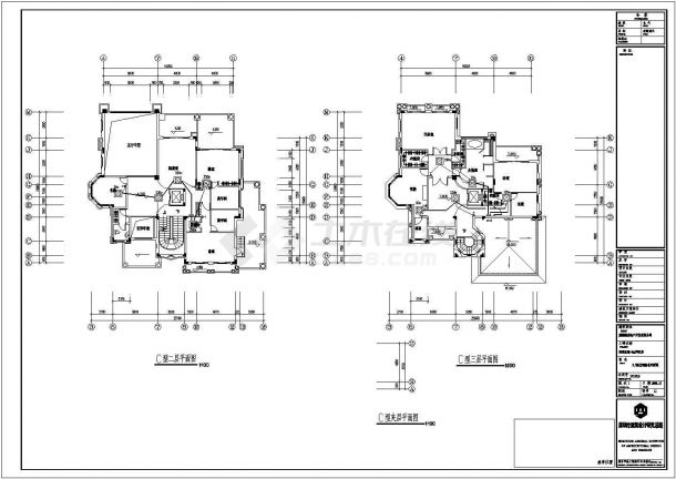 某住宅区三层别墅建筑电气设计CAD图-图一