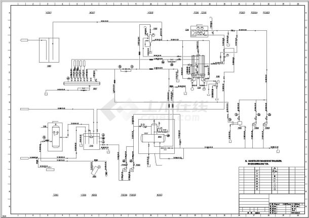 工厂10t燃煤锅炉房整套设计图纸-图一
