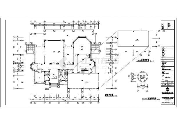 某住宅区两层别墅建筑电气设计CAD图-图二