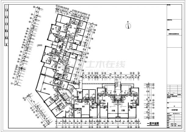 小高层十二层住宅楼整套建筑空调cad设计施工图纸-图二