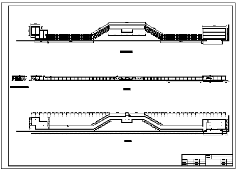 某长廊曲桥建筑设计cad施工大样详图