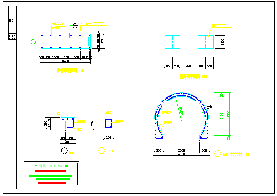 园林拱桥施工设计cad大样详图_图1