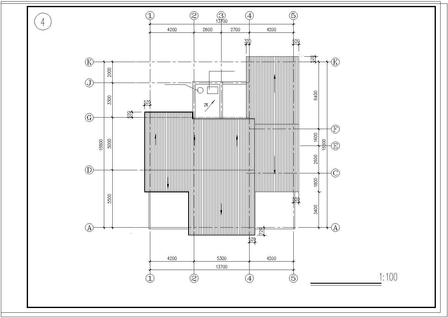 某农村别墅建筑cad结构施工图