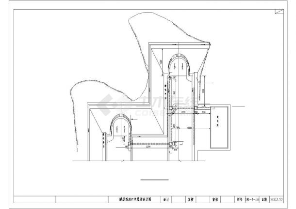 隧道工程供配电施工图设计cad图纸-图二