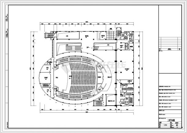 北京某音乐学院7层框架结构综合教学楼建筑设计CAD图纸（含地下2层）-图二