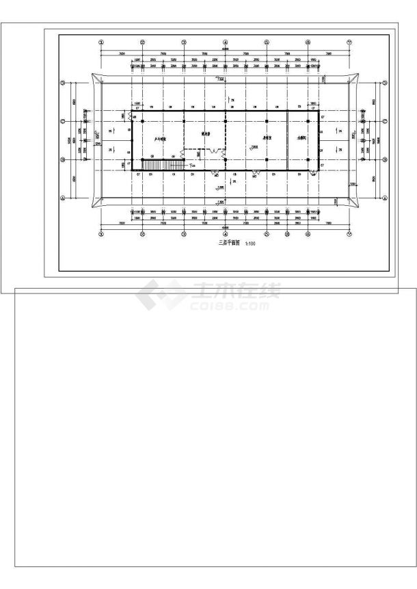 洗浴中心全套建筑图非常标准CAD图纸设计-图一