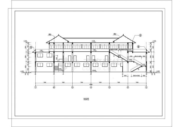 洗浴中心全套建筑图非常标准CAD图纸设计-图二