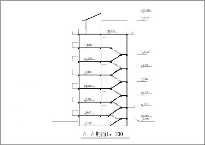 安徽省合肥市装修设计某六层住宅楼全套设计施工图纸_图1