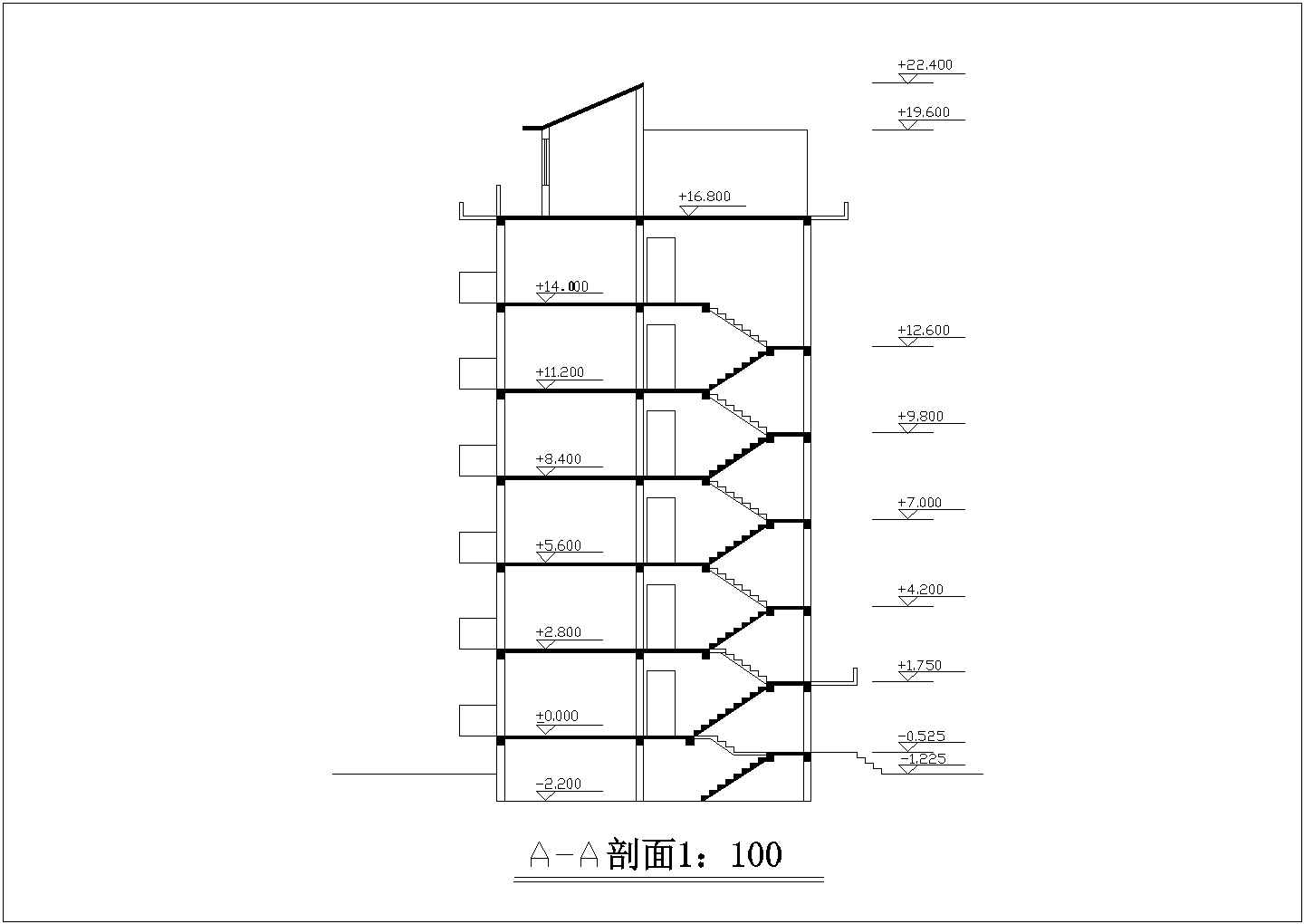 安徽省合肥市装修设计某六层住宅楼全套设计施工图纸