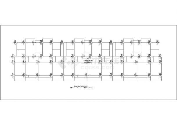 某2076平米四层框架住宅楼结构图纸（含计算书）-图一