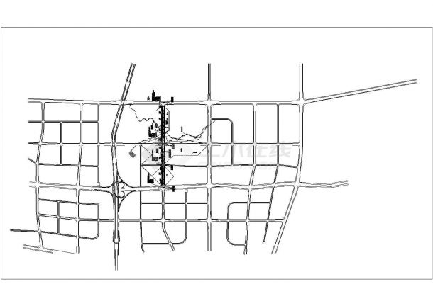 某市政道路排水工程设计cad全套施工图（雨污水分流箱涵）-图一