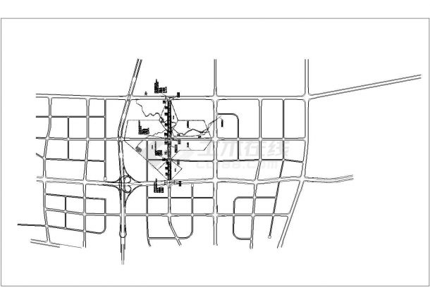 某市政道路排水工程设计cad全套施工图（雨污水分流箱涵）-图二