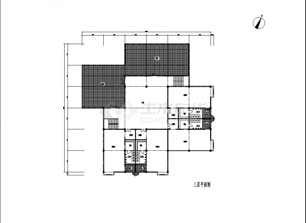 3层3900平米幼儿园教学楼建筑设计施工cad图纸-图一