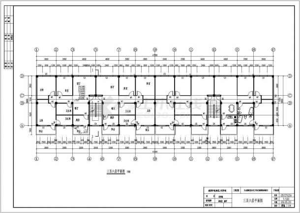 某3000㎡六层框架住宅楼建筑结构毕业设计图纸（含计算书）-图二