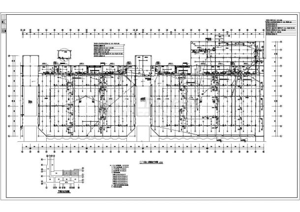 某17万平大型商场全套消防系统设计cad图纸(含平面分区示意图)-图一