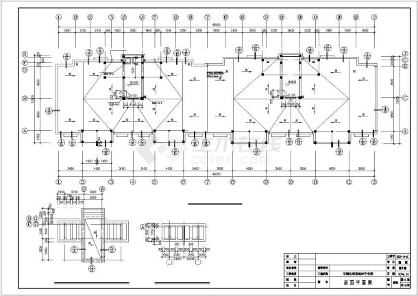 某地区框架住宅楼建筑CAD施工图-图一