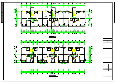 长47米 宽12.5米 1架空+6层(1梯2户3单元)教师公寓楼水施cad图纸-图二