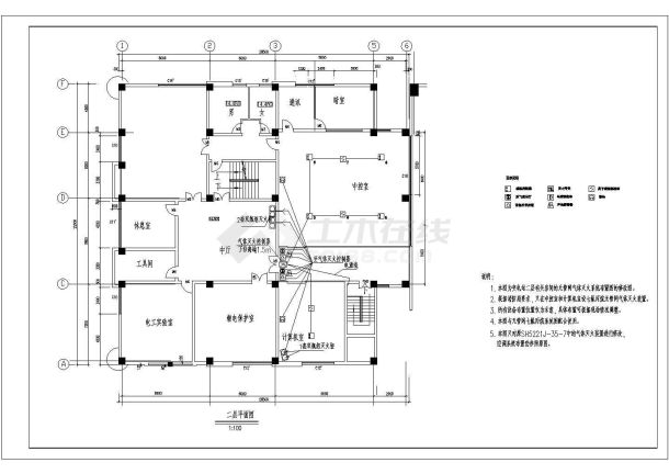 【兴华市】某地高档公寓楼全套火灾报警系统设计cad图-图二