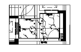 某别墅3F电梯厅平立面节点系统图