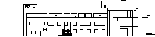 三层托幼幼儿园教学综合楼建筑施工cad图，共六张-图一