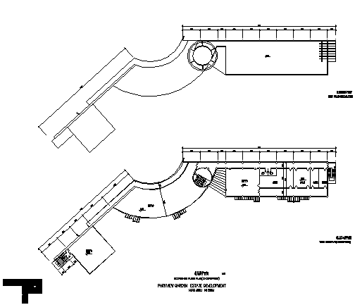 某三层幼儿园建筑设计cad图(含平面图，共四张)